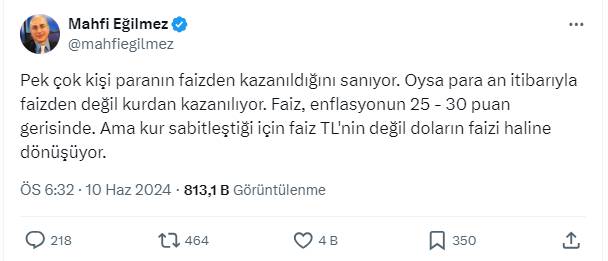 Mahfi Eğilmez açıkladı: Faiz değil asıl kazandıran bakın ne 8